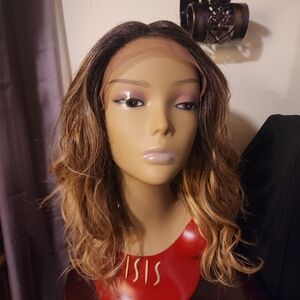 Janet Collection Wavy Toffee Color Ombre Wig